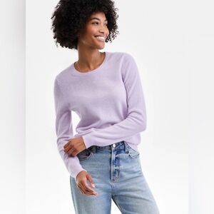 Charter Club Women's Long-Sleeve 100% Cashmere Crewneck Size L NWT